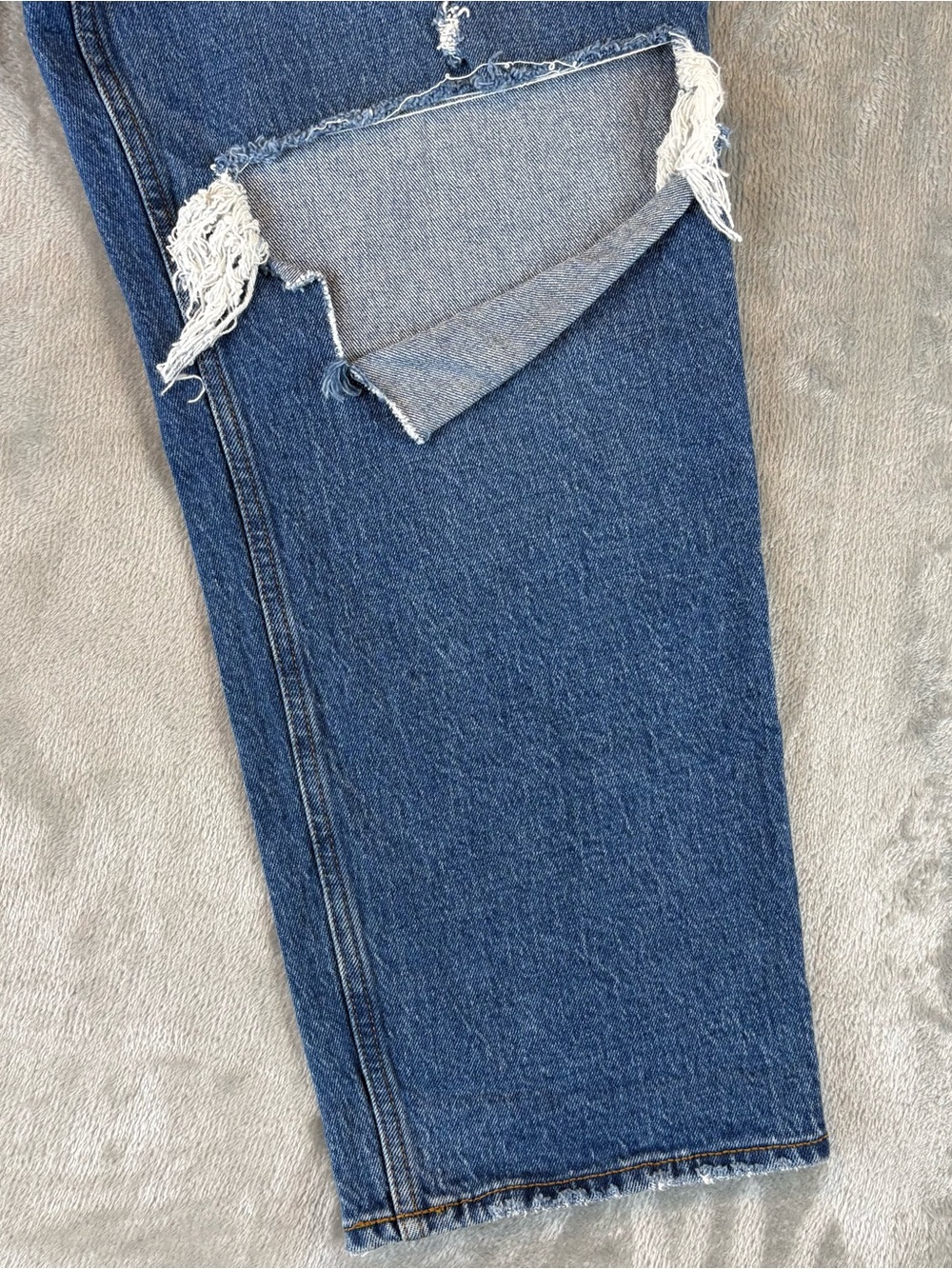 Abercrombie & Fitch 90s Straight Ultra-High Rise Denim Jeans Curvy Love 16 - Picture 2 of 12